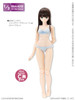 Azone FAO131-LBL 50cm AZO2 C Bust Shantery Bra Short Panties Set (Light Blue)