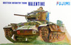 Fujimi WA07 World Armor British Infantry Tank Valentine 1/76 Scale Kit