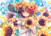 Epoch Jigsaw Puzzle 03-060 Fantasic Art Onineko Sunflower Story (108 Pieces)