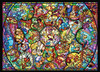 Tenyo Japan Jigsaw Puzzle D500-457 All Star Stained Glass (500 Pieces)