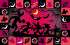 Yanoman Clear Stand Jigsaw Puzzle 2500-19 Halloween Night (132 Pieces)