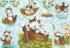 Yanoman Prism Art Jigsaw Puzzle 62-15 Wachi Field Dayan and a Baby Rabbit (216 Pieces)