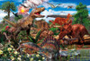 Beverly Jigsaw Puzzle 80-016 Dinosaurs of the Cretaceous (80 L-Pieces)