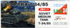 Fujimi SWA-34  Soviet Medium Tank T-34/85 (2pcs) 1/76 scale kit