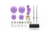 Tamiya 95518 Mini 4WD Large Dia. Stabilizer Head Set (11mm/15mm) (Purple)