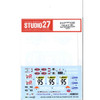 Studio27 ST27-DC1033 Renault A110 #95 Tour de France Auto 1972 Decals for Tamiya 1/24 (08934)