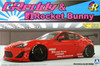 Aoshima 07624 TOYOTA 86 2012 Greddy & Rocket Bunny Enkei Version 1/24 Scale Kit