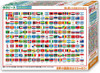 Beverly Jigsaw Puzzle 80-025 Let's Memorize the Flag of the World (80 L-Pieces)