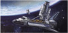 Hasegawa SP455 HUBBLE SPACE TELESCOPE & SPACE SHUTTLE ORBITER W/ASTRONAUT (W/PATCH) 1/200 Scale Kit