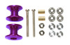 Tamiya 95540 Mini 4WD Lightweight Double Aluminum Rollers (13-12mm) Purple