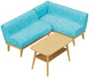 Kawada NRL-017 nano Room Dining Sofa and Table Set