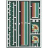 Greenmax 2540 Sidewalk Set (Red & Green) (N scale)