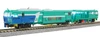 Greenmax 4713 Multiple Tie Tamper & Material Wagon Daiichi Kensetsu Kogyo Color (N scale)