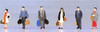 Kato 24-207 Model People 'Walking Passenger 1' (N scale)
