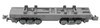 Rokuhan SA006-2 Z Shorty Container Freight Car (Gray) (1/220 Z Scale)