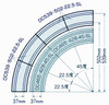 Tomix 1169 Double Curve Slab Track DC539E¾EE½£E¾EEE»E¾EE½»E¾EE½£E¾EEE»E¾EEE»EE¾EEE»E02-22.5-SL (N scale)