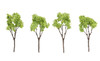 Tomix 8190 Evergreen Broadleaf Tree (Light Green/ 4 pieces) (N scale)