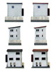 Tomytec (Building 017-4) Narrow House B4 1/150 Scale