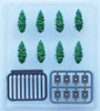 Tomytec (Diorama Sozai 009) Road Side Trees 1/150 N scale