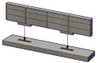 Tomytec (Komono 032-2) Concrete Wall 2 (Fence) 1/150 N scale