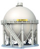 Tomytec (Komono 074-2) Manufacturing Plant C2 Propane Storage Tank 1/150 N scale
