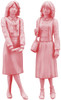 Hasegawa 91089 80's Girls Figure (2pcs) 1/24 Scale Kit