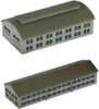Pit-Road Skywave SW23 Military Base(Barracks, Warehouse) 1/700 Scale Kit