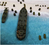 Pit-Road SPS04 WWII Iwo Jima Landing Operation 1/700 Scale