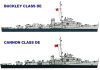Pit-Road Skywave SPW-22 US Navy Destroyer Escort DE-99 Cannon& DE-51 Buckley Class 1/700 Scale Kit