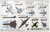 Pit-Road Skywave S-53 Modern US Aircraft Set 1 1/700 Scale Kit