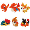 Kawada Nanoblock Mini Pokemon Fire Type 1 Box (6 Pcs)