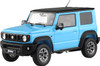 Aoshima SKYNET 1/18 Suzuki Jimny Sierra Mini Car Light Blue Finished Diecast Model