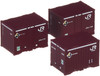 Tomix 3174 Type 20G 12' Containers (3 pieces) (N scale)