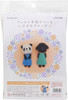 Hamanaka H441-555 Felt Wool Brooch Panda and Poodle Kit