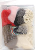 Hamanaka H441-557 Felt Wool Brooch A Little Lamb Mary and Red Pants Brown Bear Kit