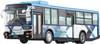 Aoshima Working Vehicle Series 1/80 Mitsubishi Fuso MP38 Aero Star (Seibu Bus) Plastic Model