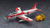 Hasegawa 1/72 Fuji T-1A with Towing Vehicle Plastic Model