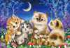 Beverly Jigsaw Puzzle Kayomi Harai Kittens playing in the moonlit night  (1000 Pieces)