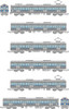 Tomytec Tokyo Transportation Bureau Type 6000 (Distributed Cooling Car) Mita Line 6 Cars Set (N scale)