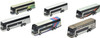 Tomytec The Bus Collection Mitsubishi Fuso Aero King Collection (6 Buses Randomly Packed) (N scale)
