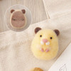 Hamanaka H441-575 Aclaine Felt Wool Bon Bon Handicraft Kit Hamster Brooch