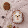 Hamanaka H441-573 Aclaine Felt Wool Bon Bon Handicraft Kit Hedgehog Brooch