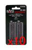 10x Kato 20-045 Snap-Track Conversion Track 62mm (2 7/16') S62J (2pcs.) (N scale)