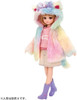 Takara Tomy Licca Doll Fluffy Colorful Cat