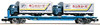 Tomix 2770 Private Owner Tilt-floor Wagon Type KUMU 80000 (with Two 4t Lorries) (N scale)