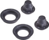 Tamiya 56556 (TROP.56) Hub Nuts for Single Wheels (Black / 2 pcs)