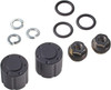 Tamiya 56557 (TROP.57) Hub Nuts for Dual Wheels (Black / 2 pcs)