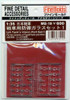 Fine Molds MG19 IJA Tank's Vision Port Set 1 for Type 97 tank and More 1/35 Scale