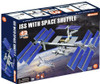 Aoshima 4D Puzzle 1/450 International Space Station and Space Shuttle Plastic Model
