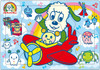 Apollo-sha 25-116 Jigsaw Puzzle Peek-A-Boo Wan Wan and U-tan Let's Play in the Sky (9 Pieces) Child Puzzle